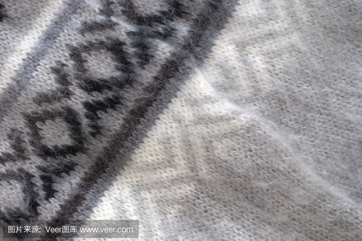 细灰色羊绒纺织品-工作室拍摄